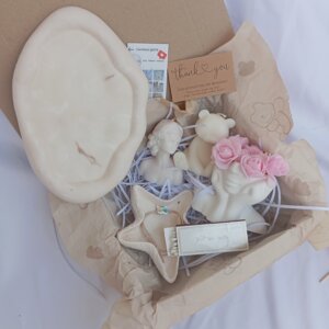 Pack de bougie parfumé avec des articles en plâtre ✨