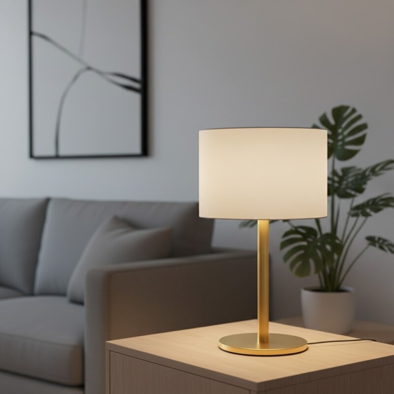 Lampe de table en laiton