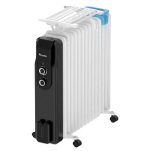 Radiateur Bain d'Huile CONDOR CBH-1326C2NB 13Éléments 2600W - Blanc&Noir