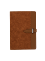 CARNET ALPIN MARRON- Fond blanc