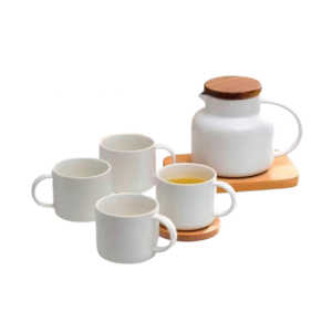 ENSEMBLE DE THÉIÈRE ZEN BLANC